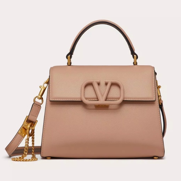 SMALL VSLING GRAINY CALFSKIN HANDBAG - Picture 3 of 3